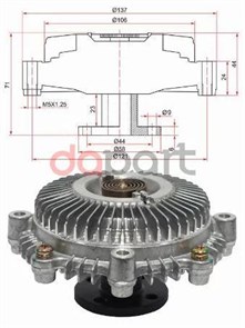 Вискомуфта  3SFE 16210-74020